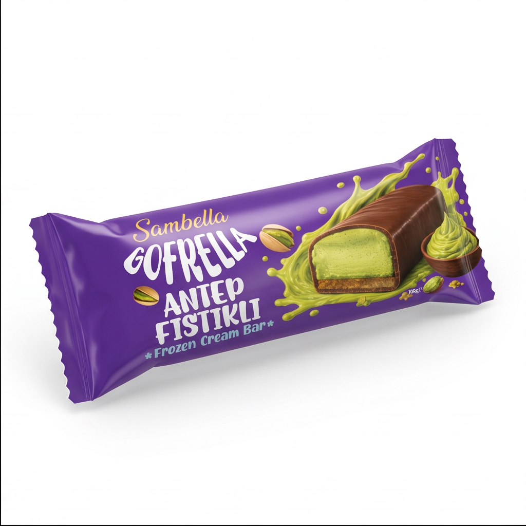 Sambella Gofrella Antep Fıstıklı Frozen Cream Bar