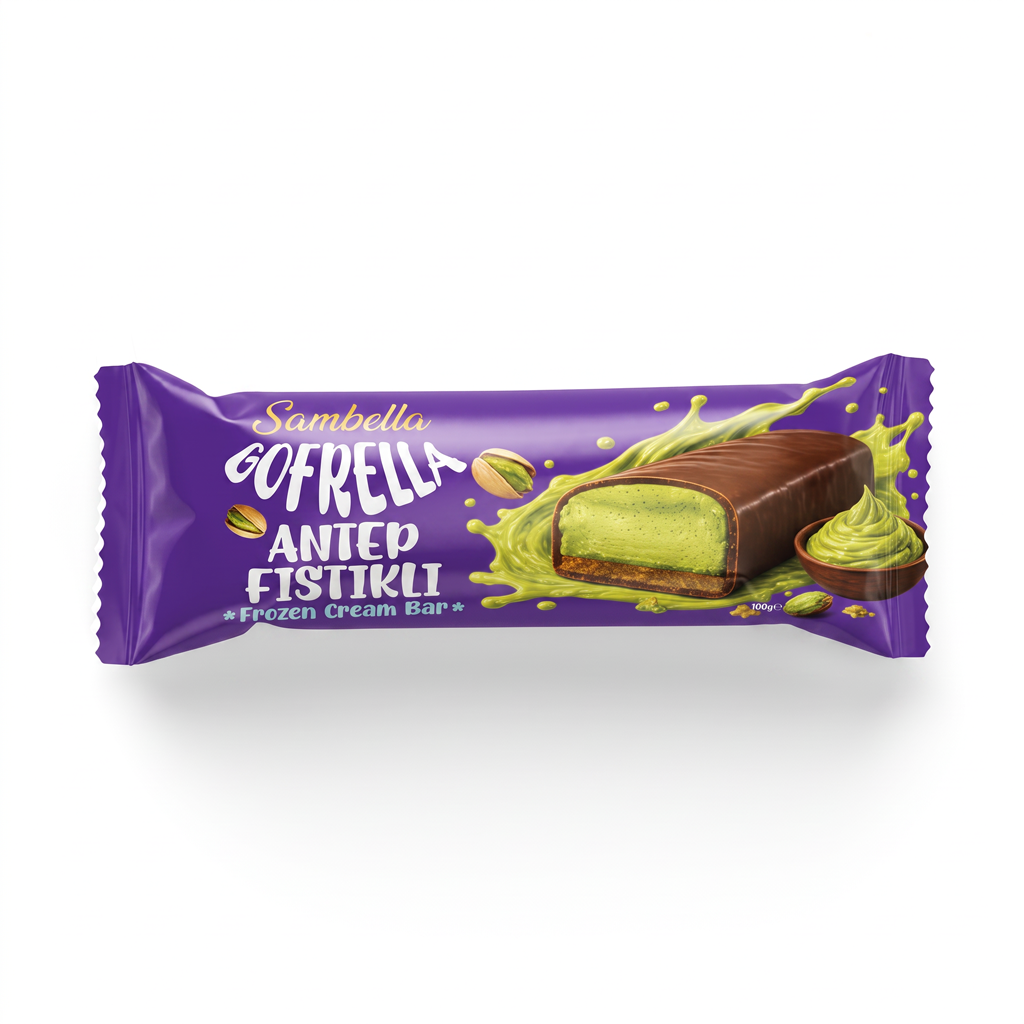 Sambella Gofrella Antep Fıstıklı Frozen Cream Bar